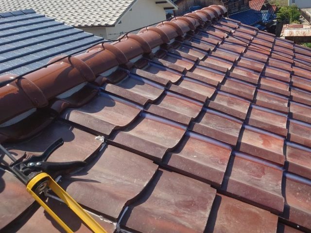 播磨町の棟積み替え完了